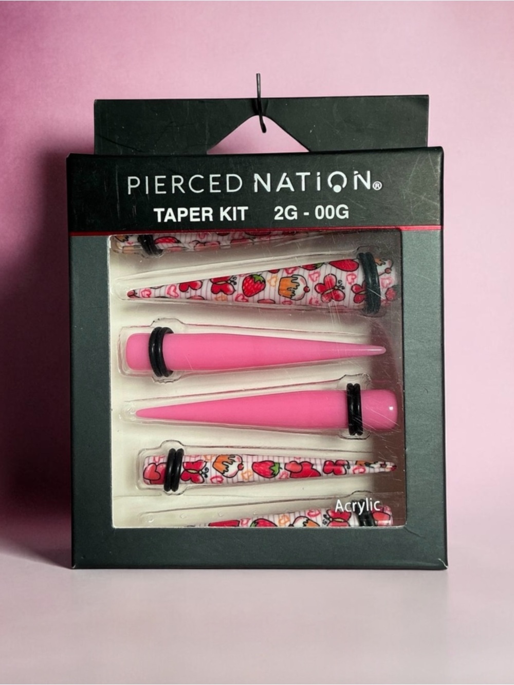 Pierced Nation Cupcake 2 Gauge to 00 Gauge Acrylic Taper Kit